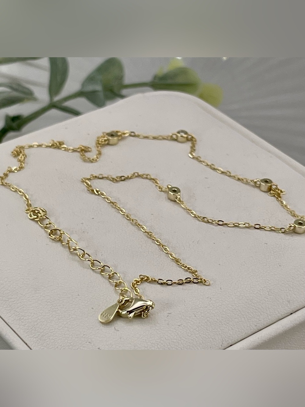 Deal‼️1/4ct Diamond Necklace Minimalist Yellow Gold over 925 Silver. Pendant - Picture 7 of 12